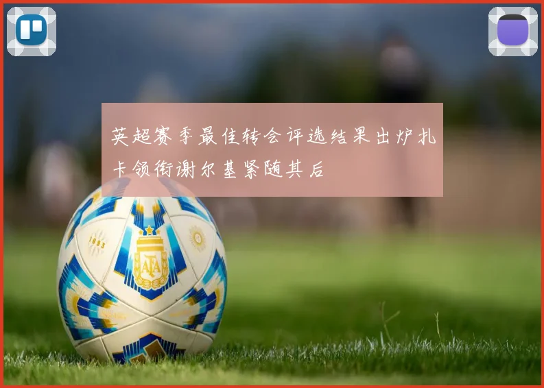 英超赛季最佳转会评选结果出炉扎卡领衔谢尔基紧随其后